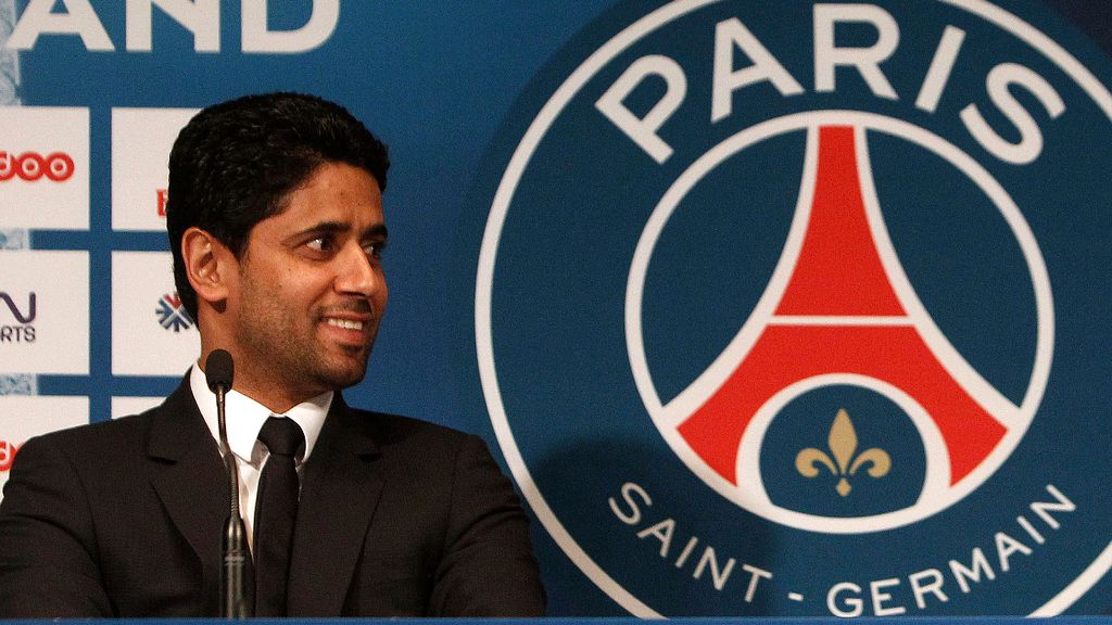 Presidente do Paris Saint-Germain, Nasser Al-Khelaïfi (AP)
