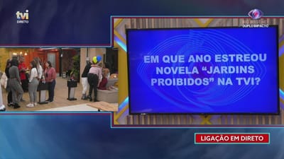 «Em que ano estreou a novela "Jardins Proíbidos" na TVI?» - Big Brother