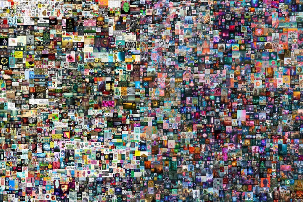 “Todos os dias: os primeiros 5.000 dias", obra digital de Beeple