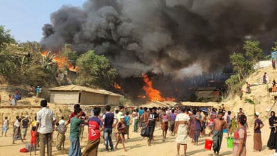 Aumenta para 15 mortos o balanço do fogo no campo rohingya no Bangladesh - TVI