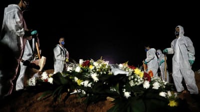 Covid-19: novo recorde trágico de 3.780 mortos nas últimas 24 horas no Brasil - TVI