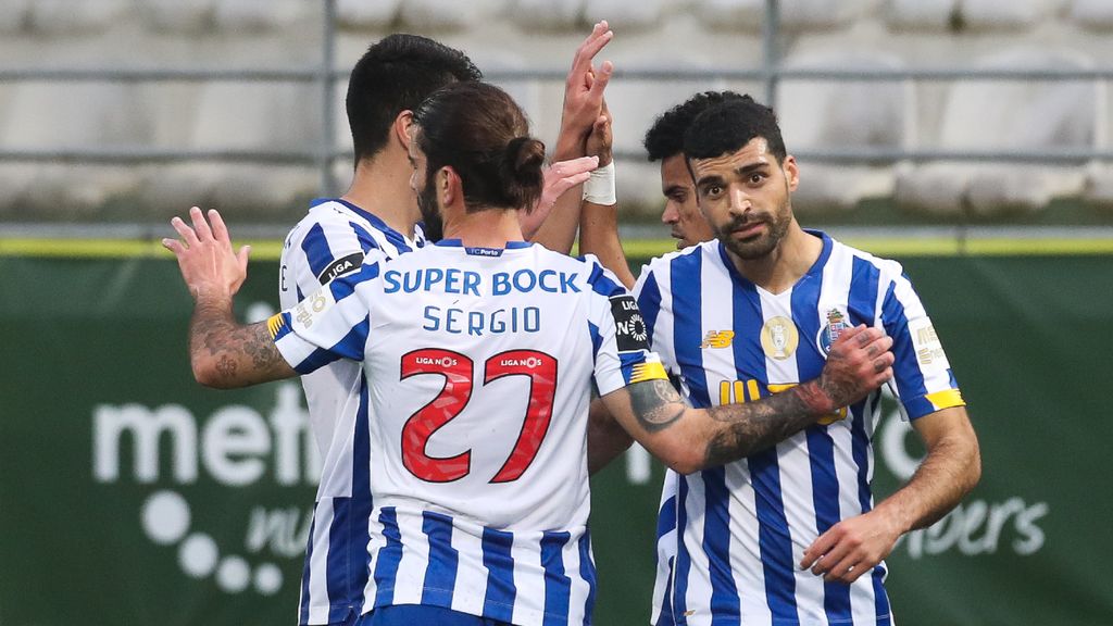 Taremi festeja o 0-2 no Tondela-FC Porto (Paulo Novais/LUSA)