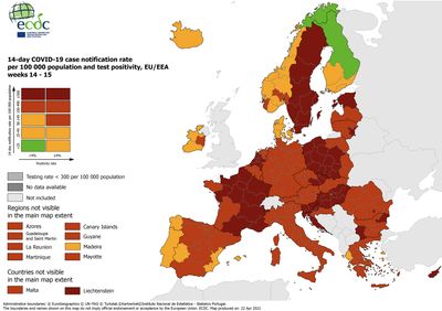 Os mapas que colocam Portugal nos melhores casos de combate à pandemia na Europa - TVI