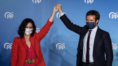 Eleições Madrid: PP arrasa com 65 assentos e Más Madrid ultrapassa PSOE - TVI