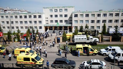 Pelo menos oito mortos num tiroteio numa escola na Rússia - TVI