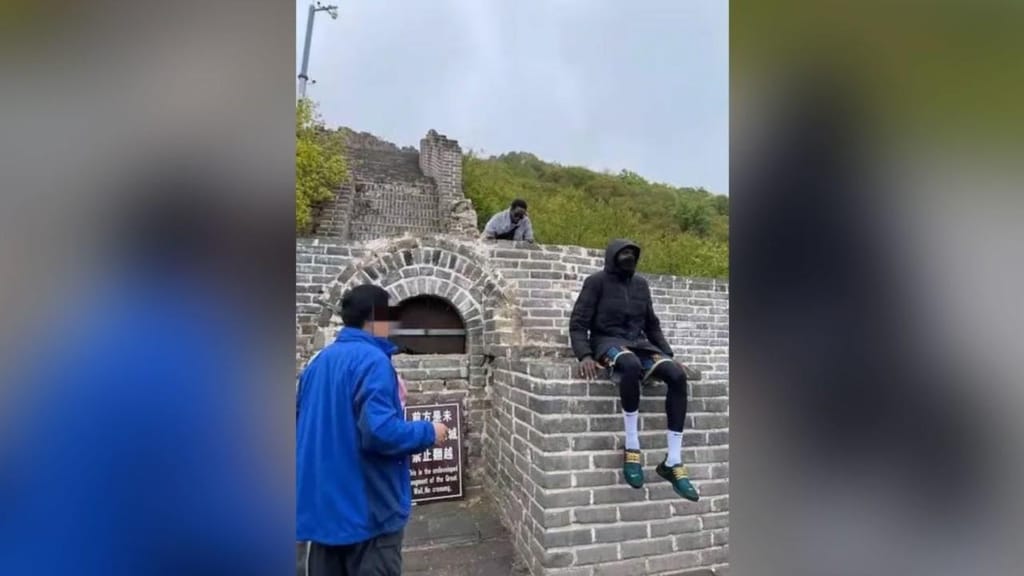 Turistas banidos da Grande Muralha da China