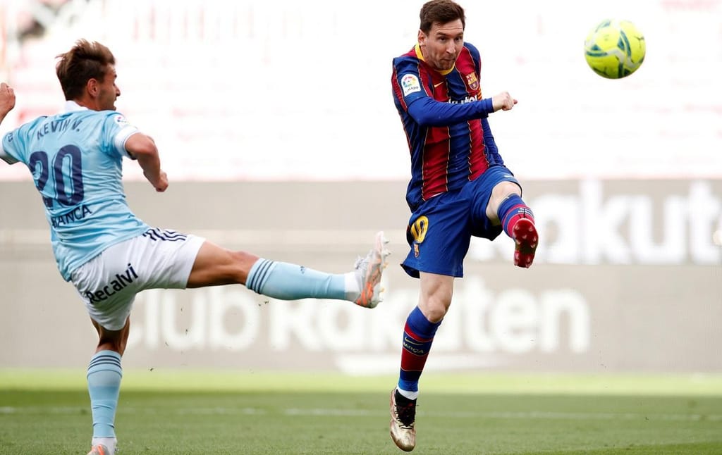 2.º Messi/Barcelona: 30 golos/60 pontos