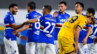 Itália: Sampdoria de Adrien vence Parma de Bruno Alves - TVI