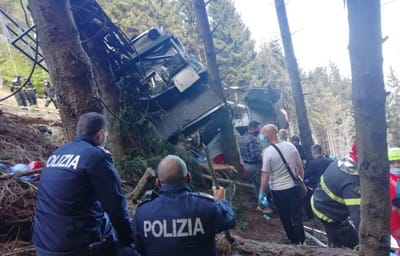 Queda de teleférico em Itália faz 14 mortos, entre os quais duas crianças - TVI