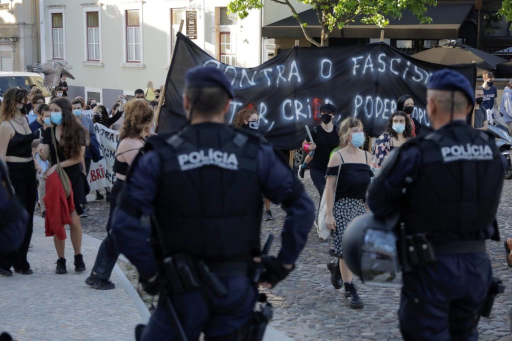 Manifestação contra o Chega em Coimbra