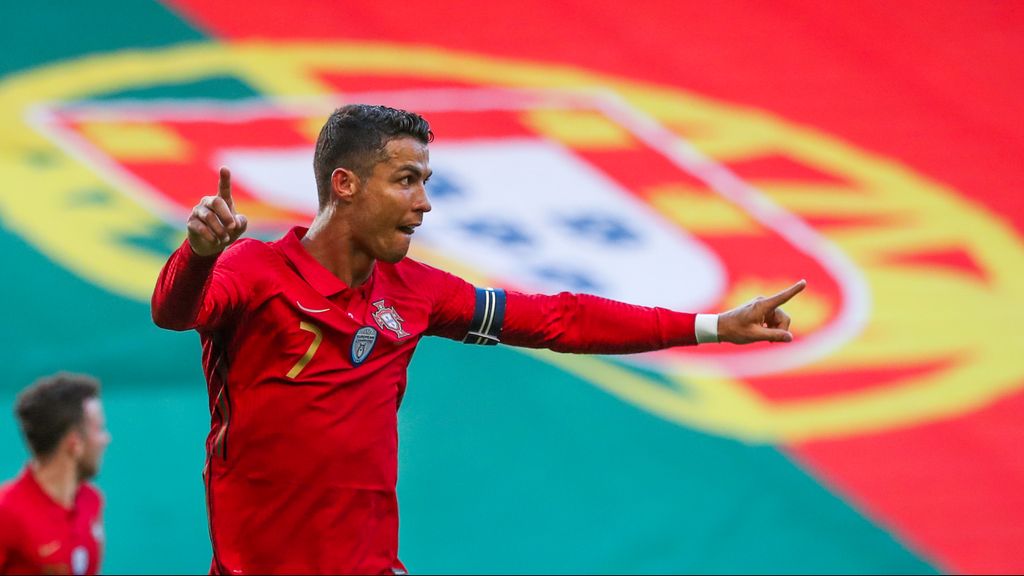 Cristiano Ronaldo festeja o 2-0 no Portugal-Israel (Manuel de Almeida/LUSA)
