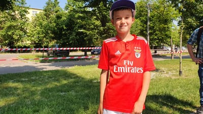 Milan, o pequeno adepto do Benfica que deu as boas-vindas à Seleção - TVI