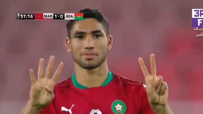 VÍDEO: Hakimi marca golaço por Marrocos e dedica a Eriksen - TVI