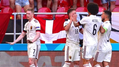 Euro 2020: Dinamarca-Bélgica, 1-2 (crónica) - TVI