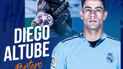 OFICIAL: Real Madrid empresta Diego Altube ao Fuenlabrada - TVI