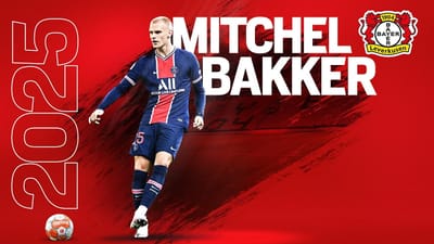 OFICIAL: PSG vende Bakker ao Bayer Leverkusen - TVI