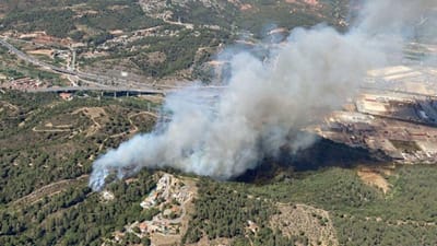 Incêndio que lavra desde terça-feira em Barcelona já queimou mais de 200 hectares - TVI