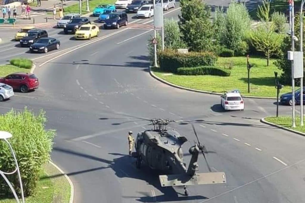 Helicópetro faz aterragem de emergência em Bucareste