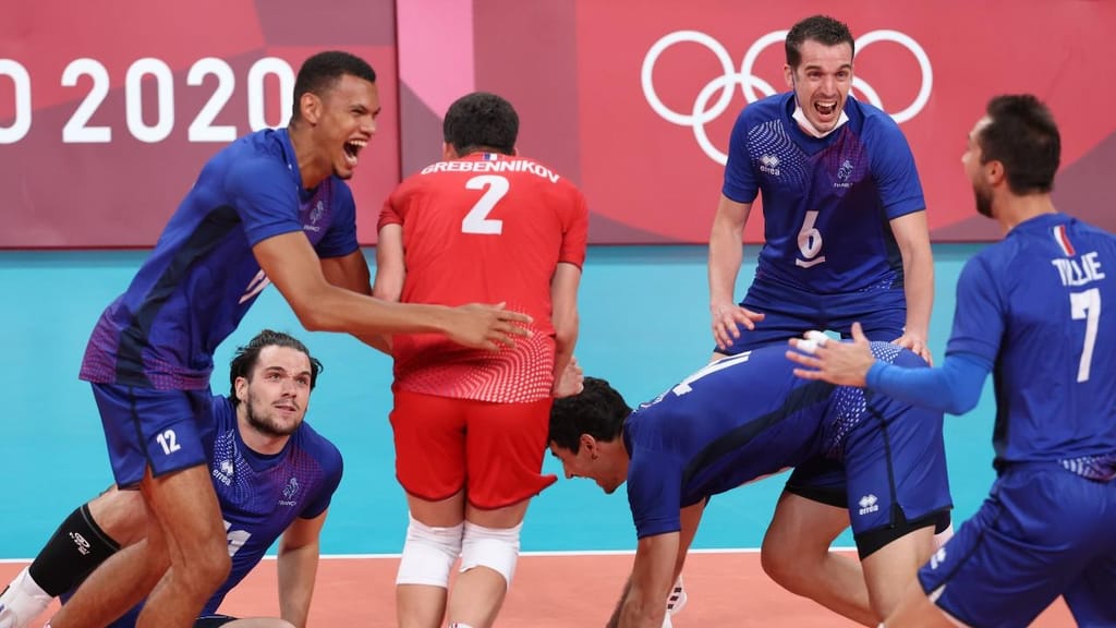 Tóquio2020: França festeja vitória contra a Argentina, na meia-final do voleibol