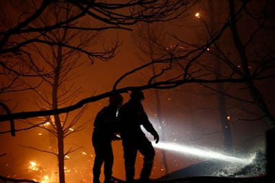 Várias frentes de fogo continuam ativas na Grécia apesar das chuvas - TVI