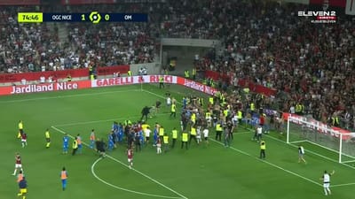 Liga Francesa convoca Nice e Marselha após «graves incidentes» de domingo - TVI