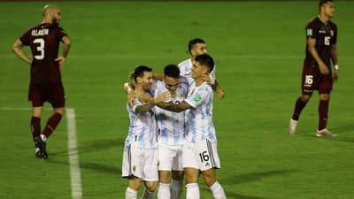 Mundial 2022: Otamendi titular na vitória da Argentina sobre a Venezuela - TVI