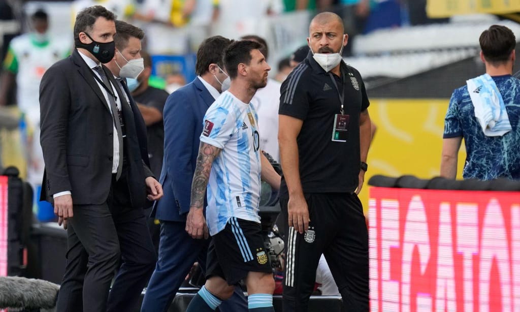 Brasil-Argentina interrompido (AP)