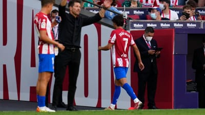 Atlético de Madrid apresenta recurso do castigo de Félix no TAD - TVI