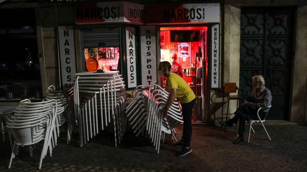 Estabelecimentos encerrados na noite de Lisboa