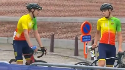 VÍDEO: ciclistas lituanos chegam à partida dos Mundiais com uma hora de atraso - TVI