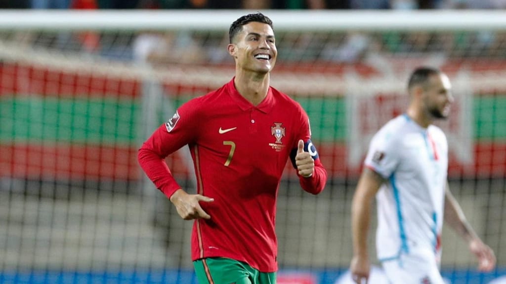 Cristiano Ronaldo festeja golo ante o Luxemburgo (António Cotrim/LUSA)
