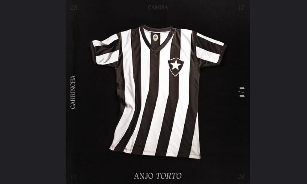 Botafogo lança camisola única em homenagem a Garrincha (DR Botafogo)