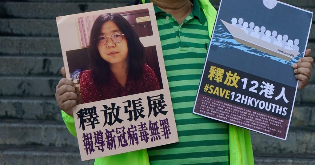 Jornalista condenada por cobrir surto de covid-19 em Wuhan está à beira da morte por greve de fome