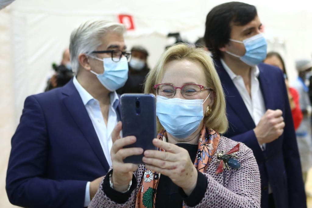 António Lacerda Sales visita Centro de Vacinação de Odivelas