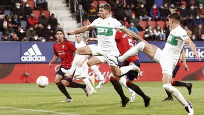 Liga espanhola: Osasuna e Elche empatam em Pamplona - TVI