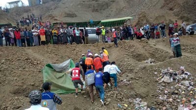 Mais de 100 desaparecidos após deslizamento de terra em mina em Myanmar - TVI