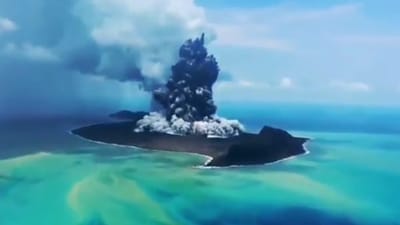 Erupção do vulcão de Tonga altera níveis do mar em Portugal - TVI