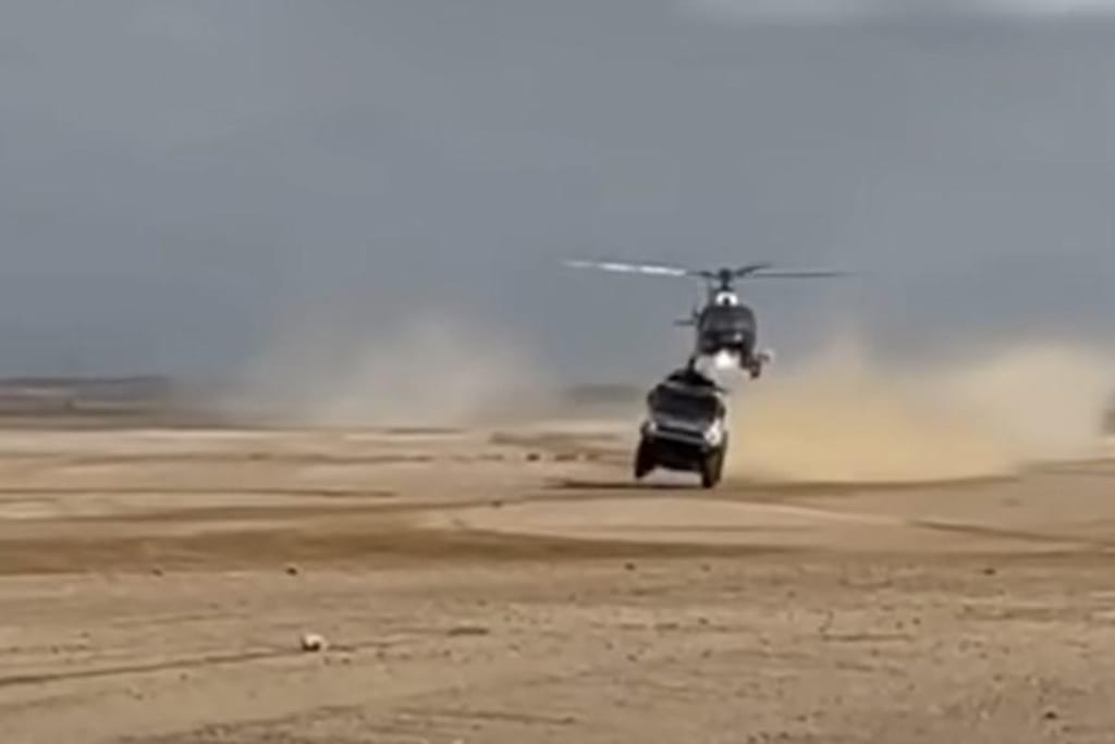 Acidente no Dakar (captura YouTube)