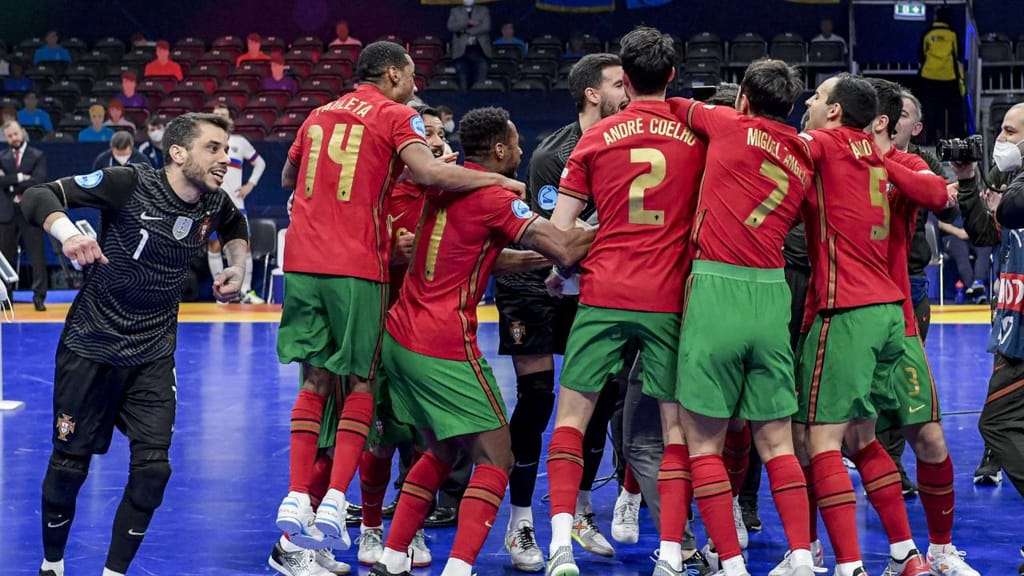 Portugal-Rússia na final do Euro2022 em futsal (Gerrit van Keulen/EPA)
