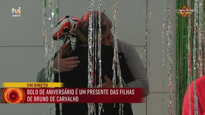 Bruno de Carvalho em lágrimas ao ver presente de aniversário das filhas - Big Brother