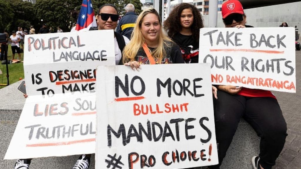 Protestos anti-covid no Canadá (Getty Images)