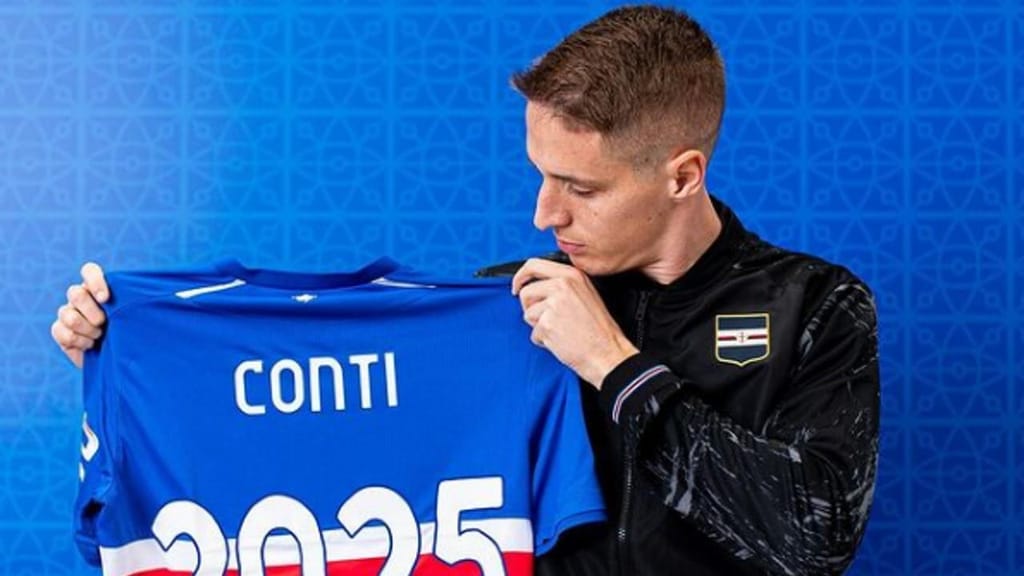 Andrea Conti renovou até 2025 (Sampdoria)