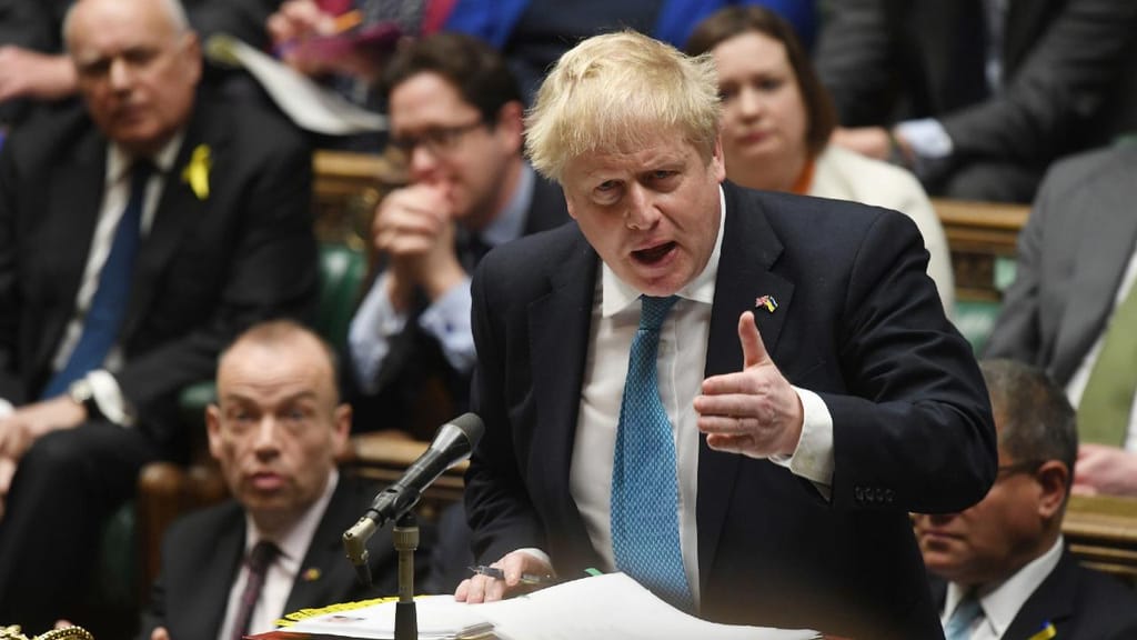 O primeiro-ministro britânico Boris Johnson. (Jessica Taylor/UK Parliament via AP)