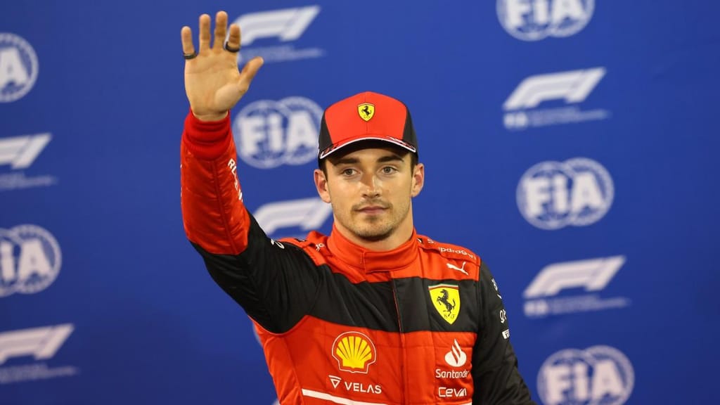 Charles Leclerc garante "pole position" para o GP do Bahrain (Giuseppe Cacace/EPA)