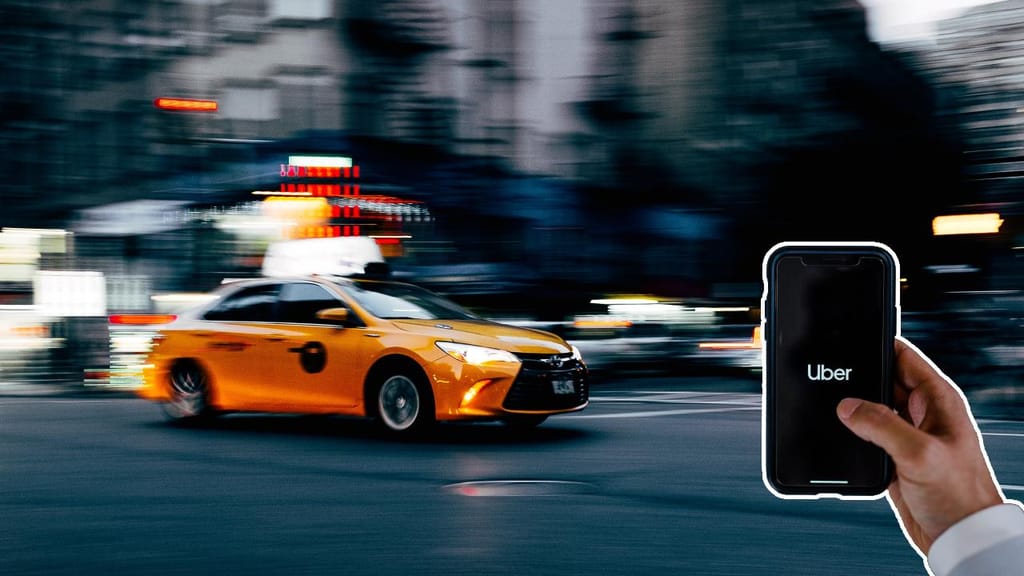 Táxis nova iorquinos na plataforma Uber
