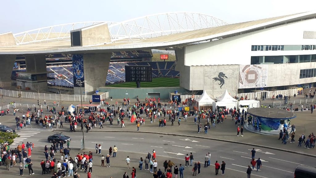 Exterior do Estádio do Dragão para o Portugal-Macedónia do Norte (Ricardo Jorge Castro)