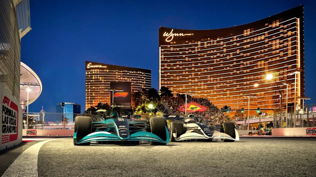 Maquete do Grande Prémio de Las Vegas (twitter Fórmula 1)