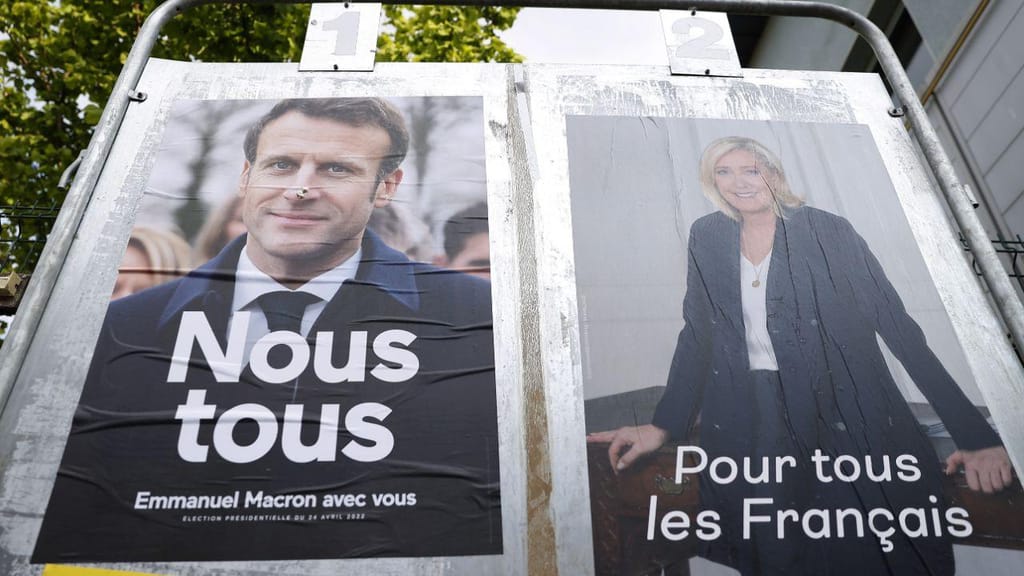 Segunda volta das eleições presidenciais francesas. Foto: EPA/Ian Langsdon