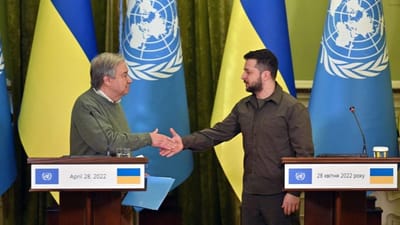 Zelensky exige a Guterres que ONU garanta segurança de central nuclear de Zaporizhzhia - TVI