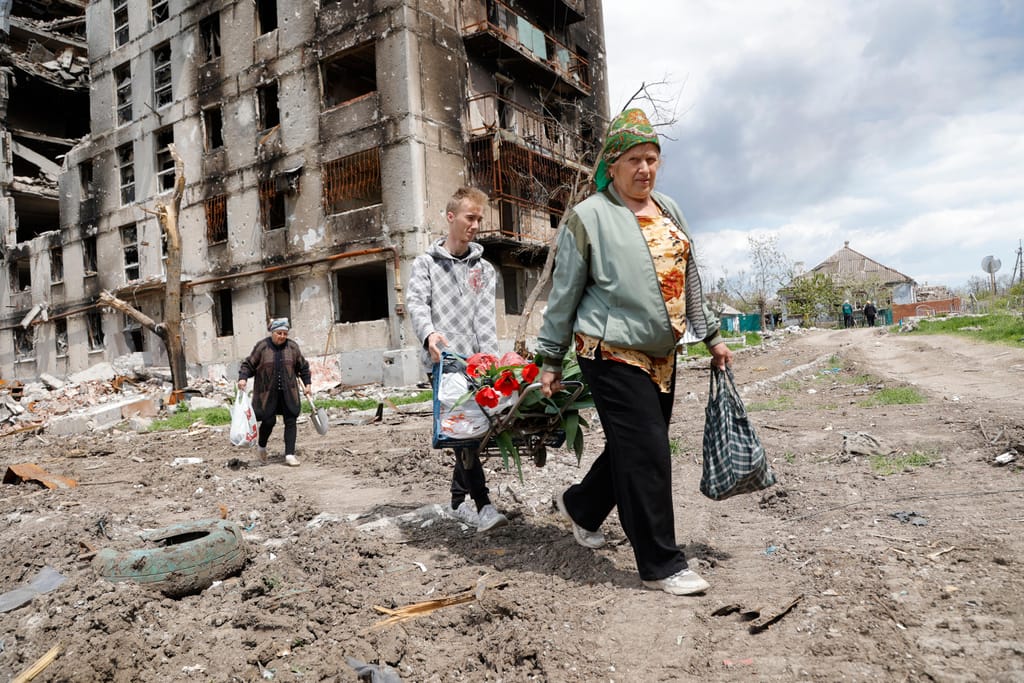 Mariupol, na Ucrânia (AP Photo/Alexei Alexandrov)
